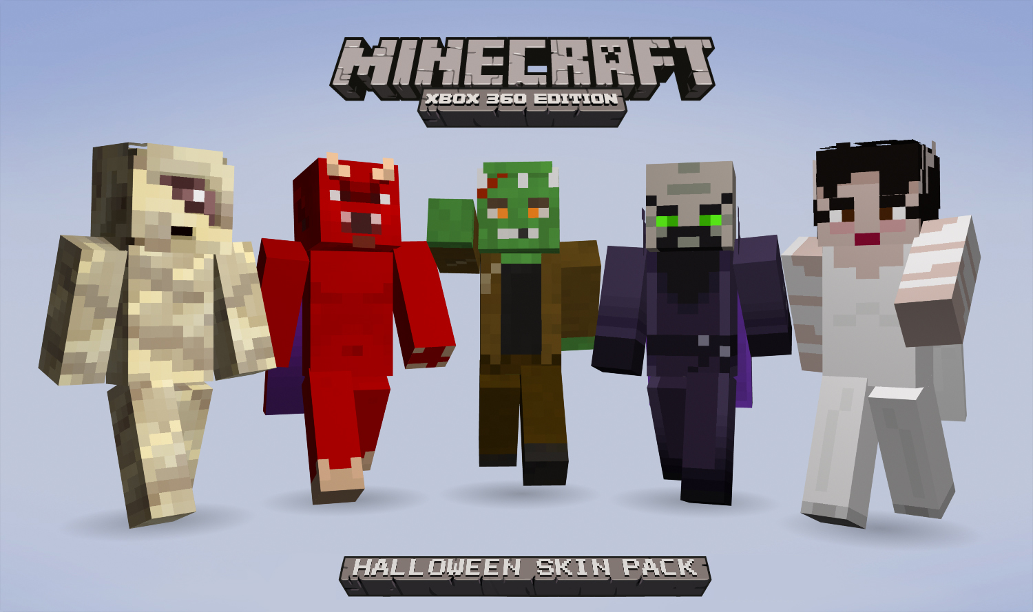 Un nouveau pack de skin est sortie pour la version Xbox de Minecraft. 
