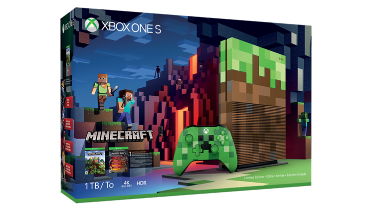 Une Xbox One S Edition Limitée Minecraft le 3 octobre. FR 