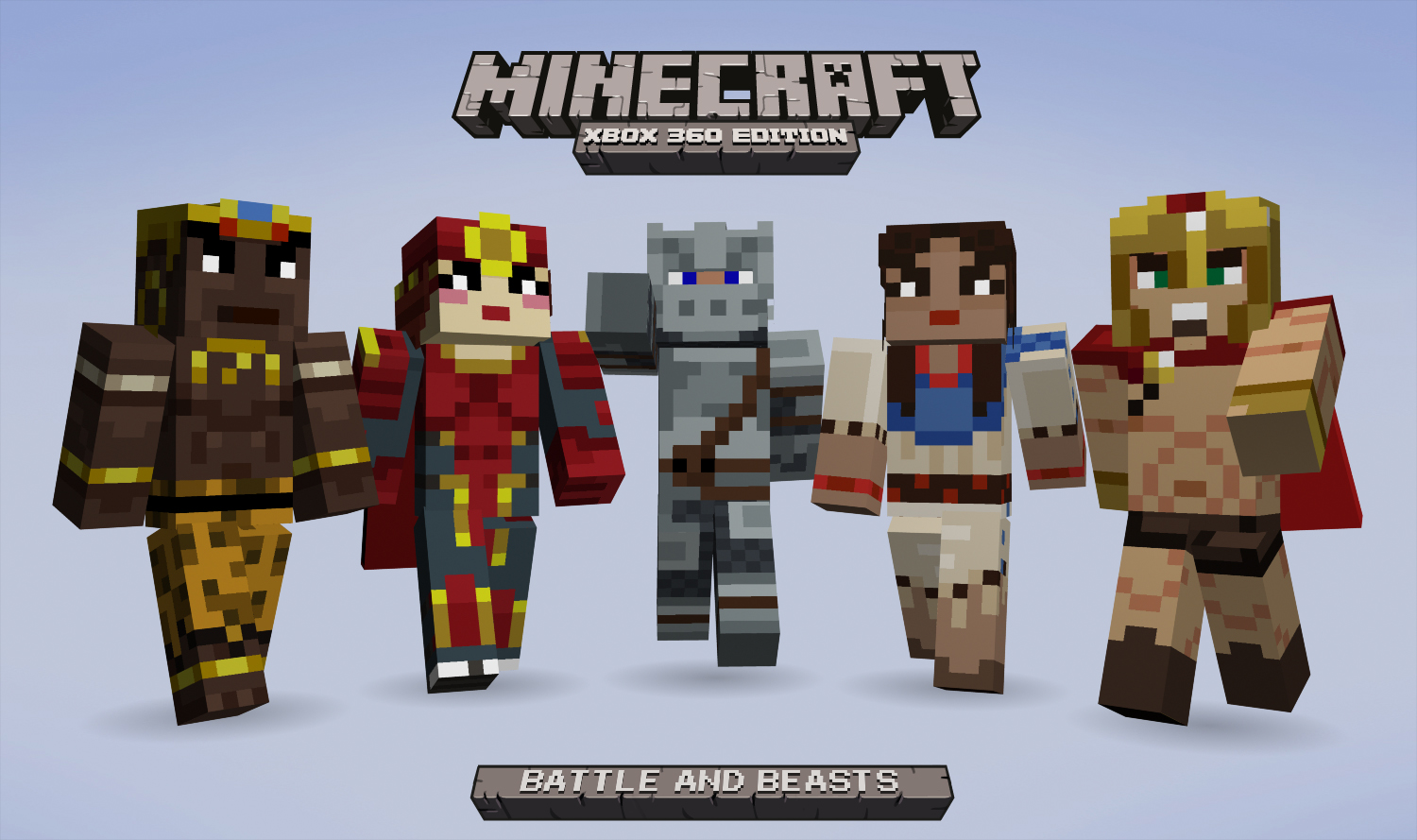 Nouveau pack de skins disponible pour Minecraft Xbox 360