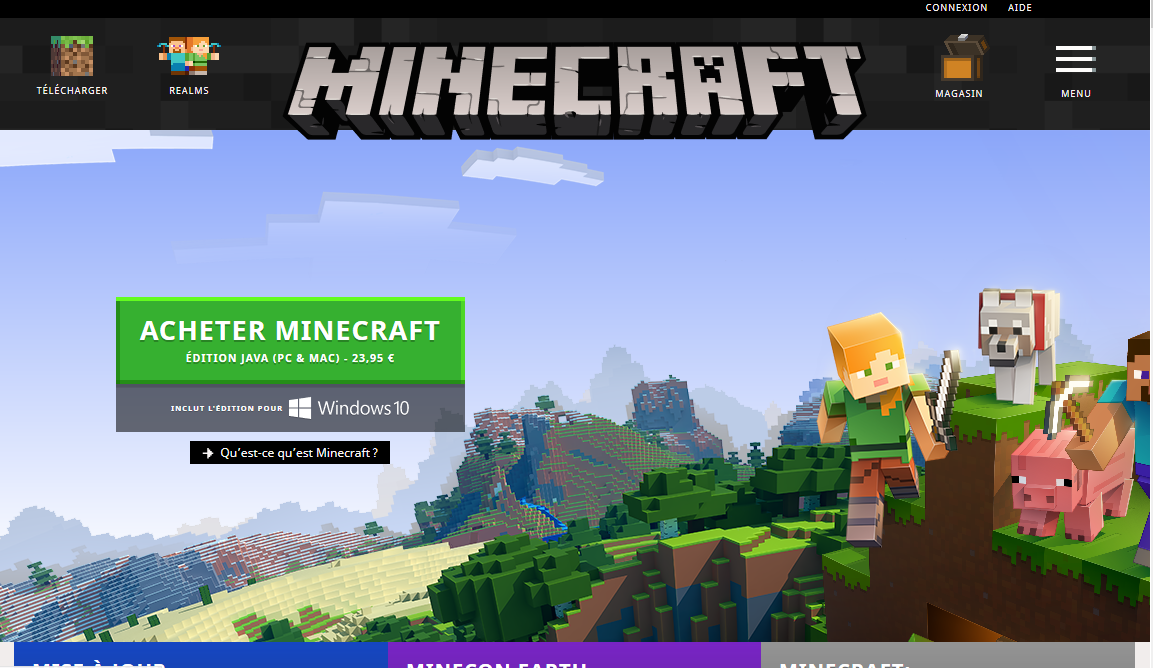 Comment avoir minecraft windows 10 gratuit sur pc