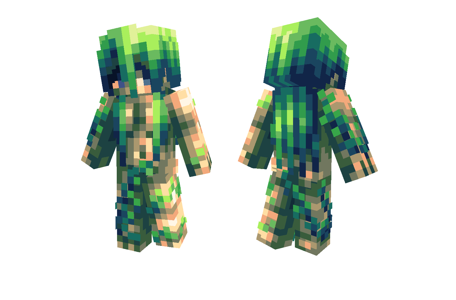 A sad little weeping willow Minecraft Skin
