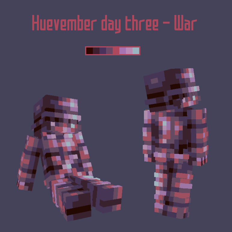 Huevember day three - War Minecraft Skin