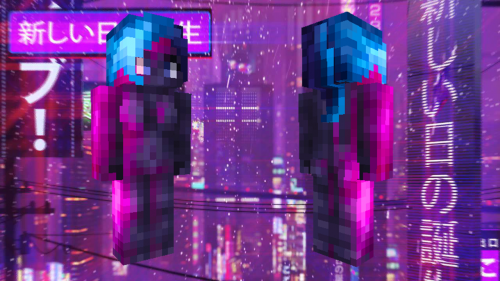 Neon Fever - Nitgo&#039;s Neon Contest entry Minecraft Skin
